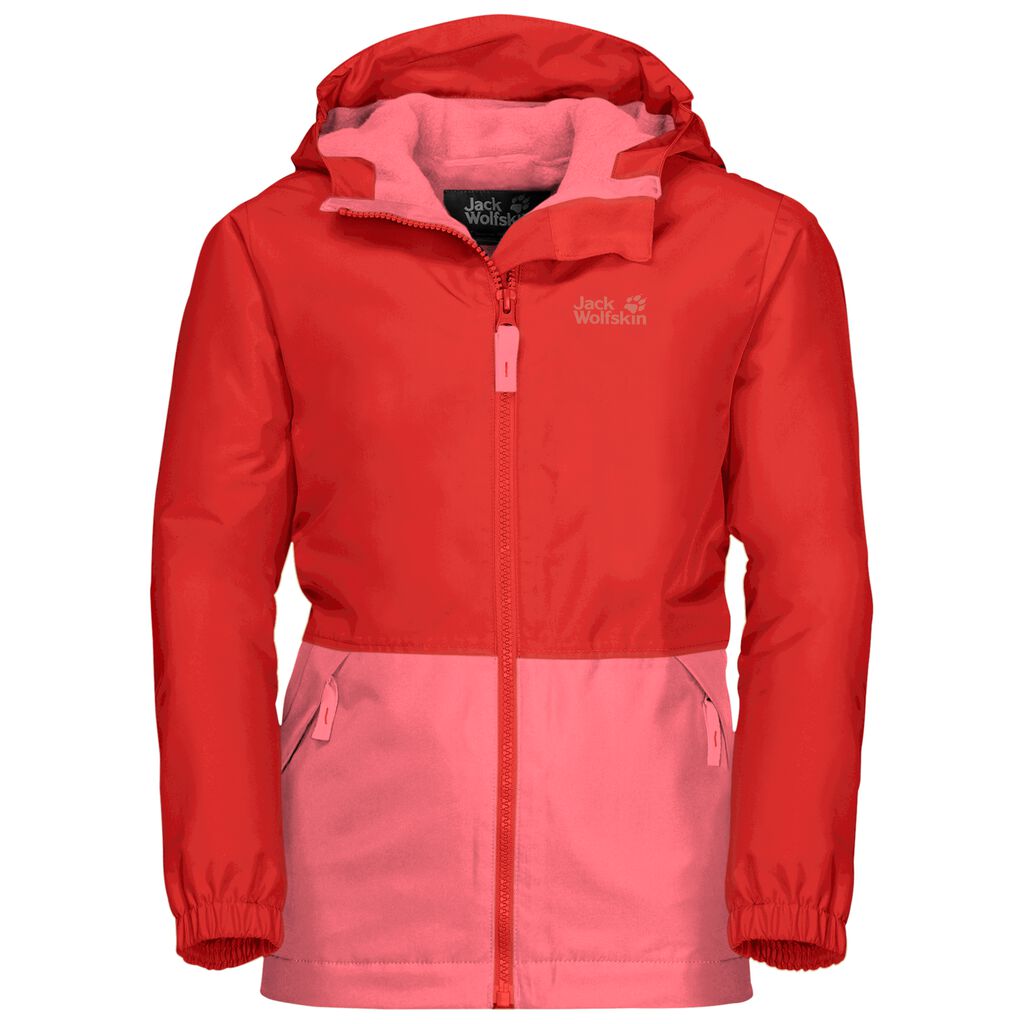 Jack Wolfskin SNOWY DAYS αδιάβροχο μπουφάν παιδικά κοκκινα | GR6963936